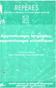 Apprentissages langagiers, apprentissages scientifiques