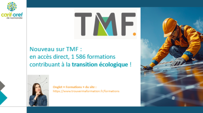 Nouveau sur TMF : retrouvez les formations contribuant à la transition écologique !