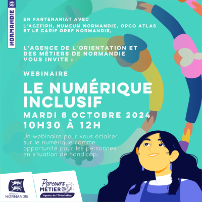 L'Agefiph et l'Agence Régionale de l'Orientation et des Métiers organisent un webinaire sur le numérique comme vecteur d'inclusion