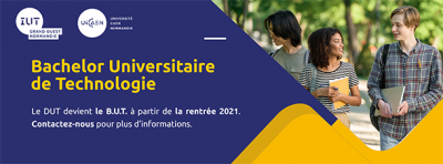 L'IUT Grand Ouest Normandie : le Bachelor universitaire de Technologie (BUT) remplace le DUT