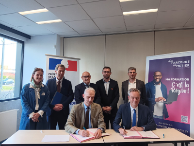 Signature du 2e Pacte régional d'investissements dans les compétences en Normandie